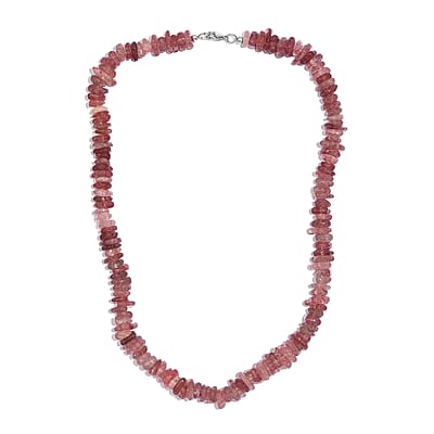Tanzanian Natronite 362.00 ctw Necklace 20 Inches in Stainless Steel