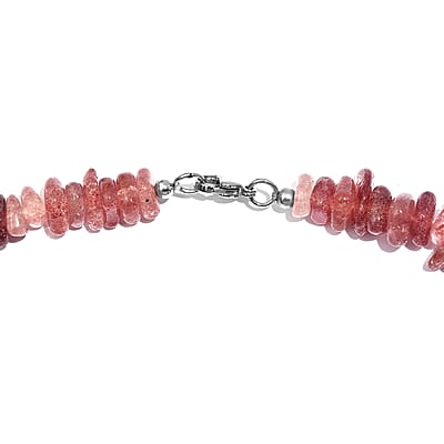Tanzanian Natronite 362.00 ctw Necklace 20 Inches in Stainless Steel