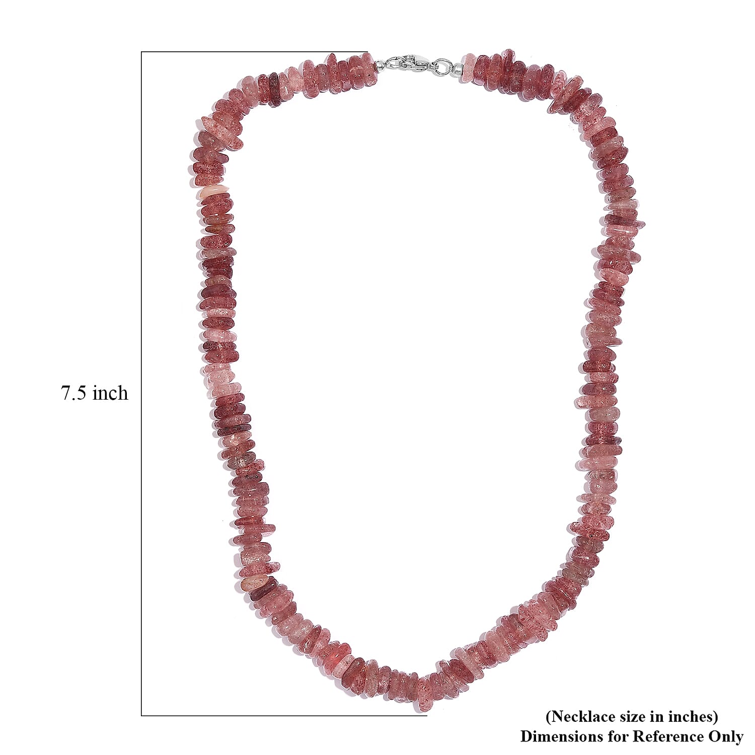 Tanzanian Natronite 362.00 ctw Necklace 20 Inches in Stainless Steel