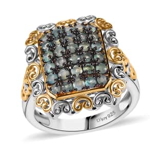 Narsipatnam Alexandrite 1.00 ctw Regal Glow Ring in 18K Vermeil YG and Rhodium Over Sterling Silver (Size 10.0)