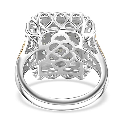 D'Joy Narsipatnam Alexandrite 1.00 ctw Regal Glow Ring in 18K Vermeil YG and Rhodium Over Sterling Silver (Size 10.0)