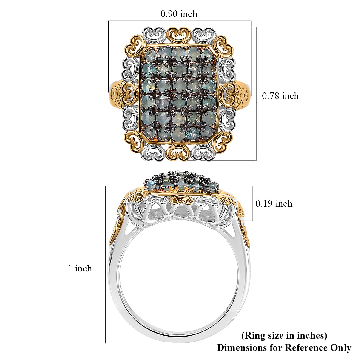 D'Joy Narsipatnam Alexandrite 1.00 ctw Regal Glow Ring in 18K Vermeil YG and Rhodium Over Sterling Silver (Size 6.0) image number 5