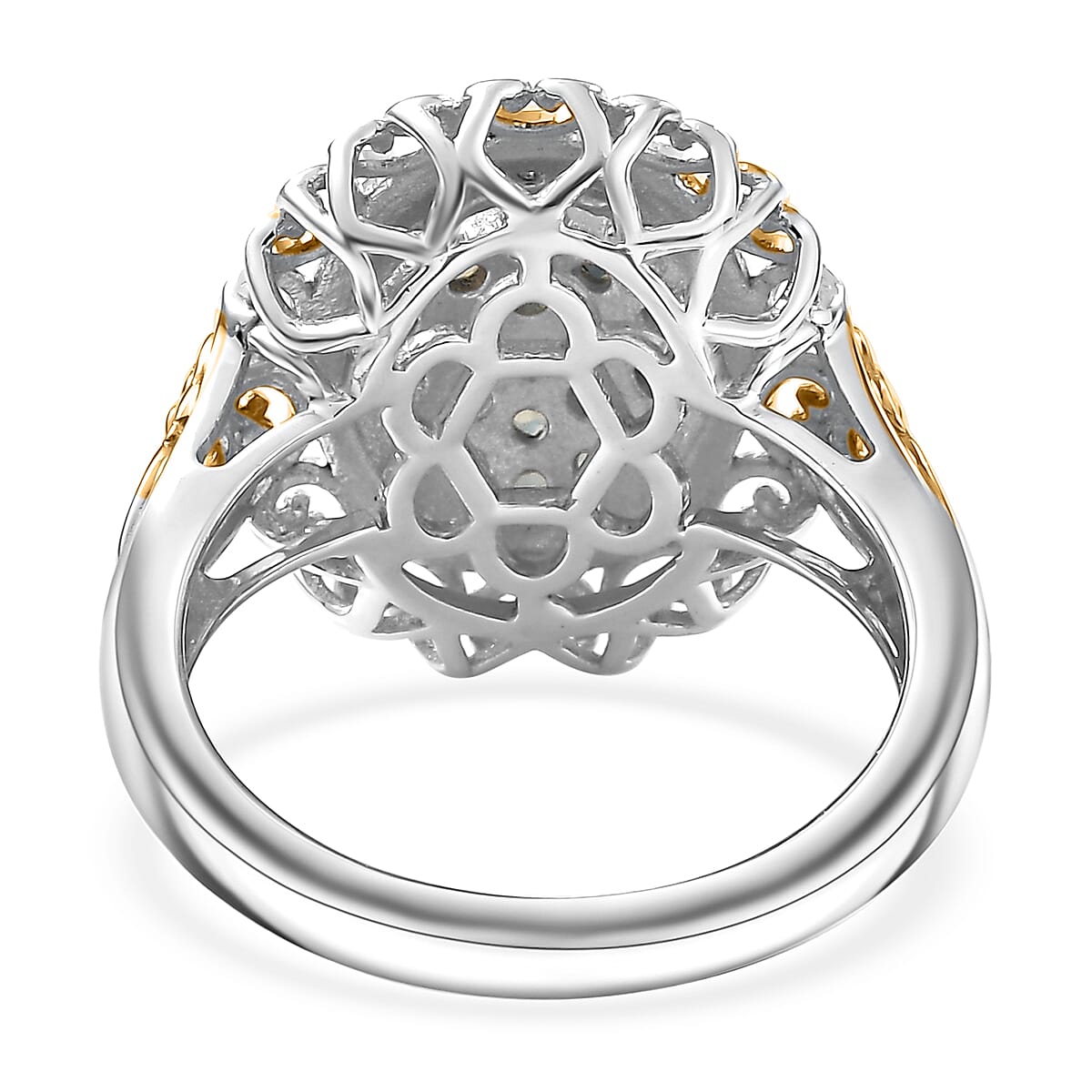 Narsipatnam Alexandrite 0.90 ctw Regal Glow Ring in 18K Vermeil YG and Rhodium Over Sterling Silver (Size 9.0) image number 4