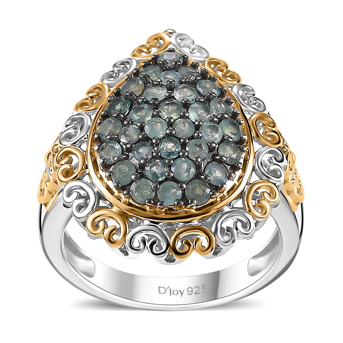 Narsipatnam Alexandrite 1.10 ctw Ring in 18K Vermeil YG and Rhodium Over Sterling Silver (Size 8.0) image number 0