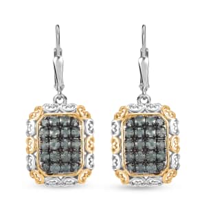 Narsipatnam Alexandrite 1.30 ctw Regal Glow Earrings in 18K Vermeil YG and Rhodium Over Sterling Silver