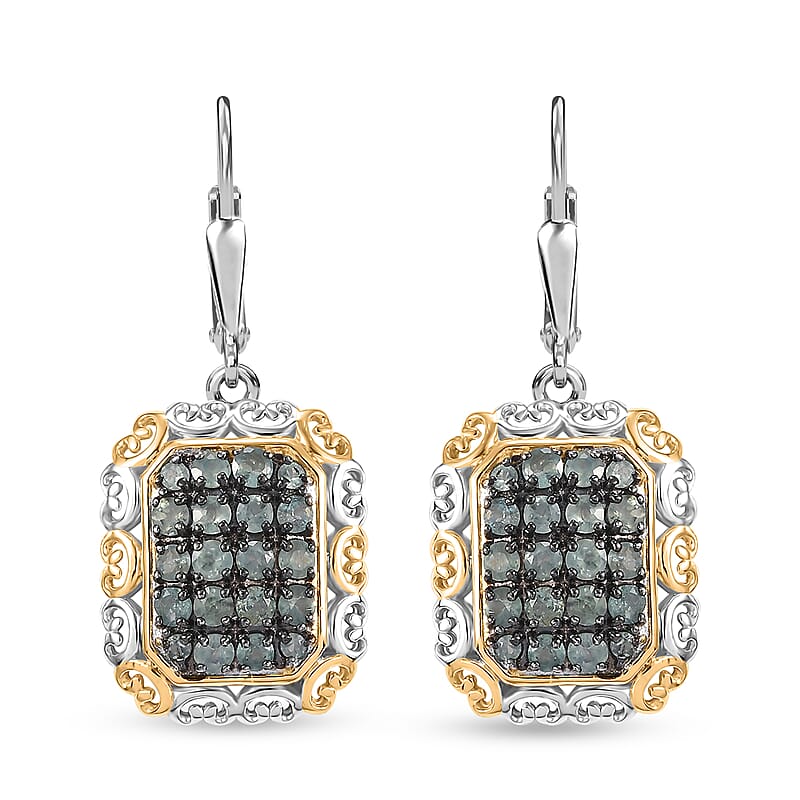 Narsipatnam Alexandrite 1.30 ctw Regal Glow Earrings in 18K Vermeil YG and Rhodium Over Sterling Silver