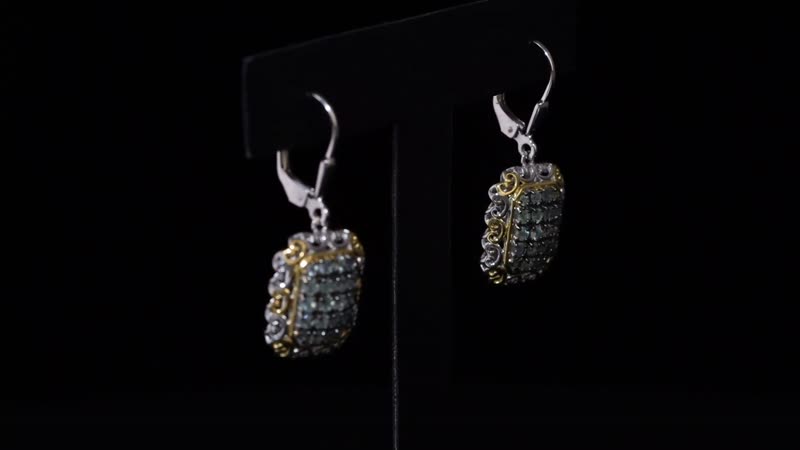 TLV Narsipatnam Alexandrite Earrings in 18K Vermeil YG and Rhodium Over Sterling Silver 1.30 ctw