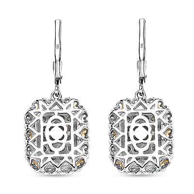 Narsipatnam Alexandrite 1.30 ctw Regal Glow Earrings in 18K Vermeil YG and Rhodium Over Sterling Silver