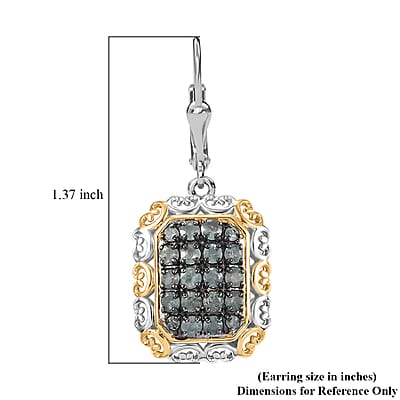 Narsipatnam Alexandrite 1.30 ctw Regal Glow Earrings in 18K Vermeil YG and Rhodium Over Sterling Silver