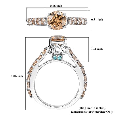 J Francis Embellished with Amber, Mint Green and Champagne Zirconia by Swarovski 3.60 ctw Crown Ring in Rhodium Over Sterling Silver (Size 10.0) 