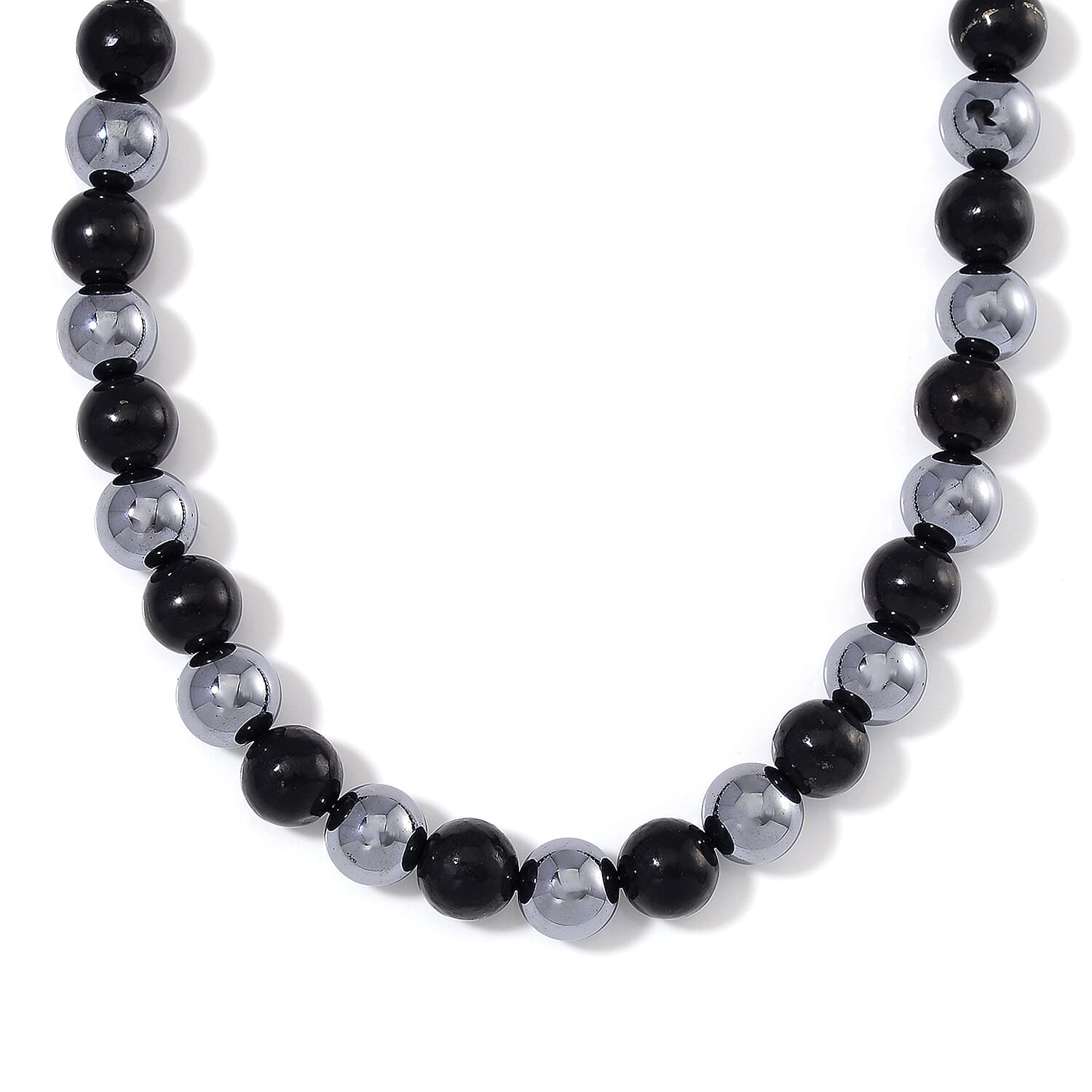 Terahertz, Shungite Dog Collar (8-12 Inches) (Size XS) in Silvertone 80.00 ctw