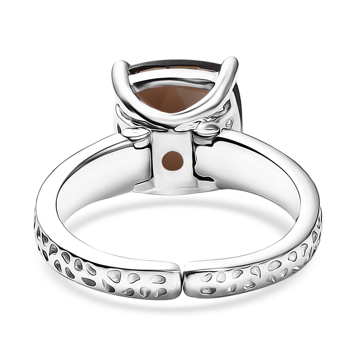 Karis Brazilian Smoky Quartz 4.30 ctw Ring in Platinum Bond (Size 8.0) image number 4