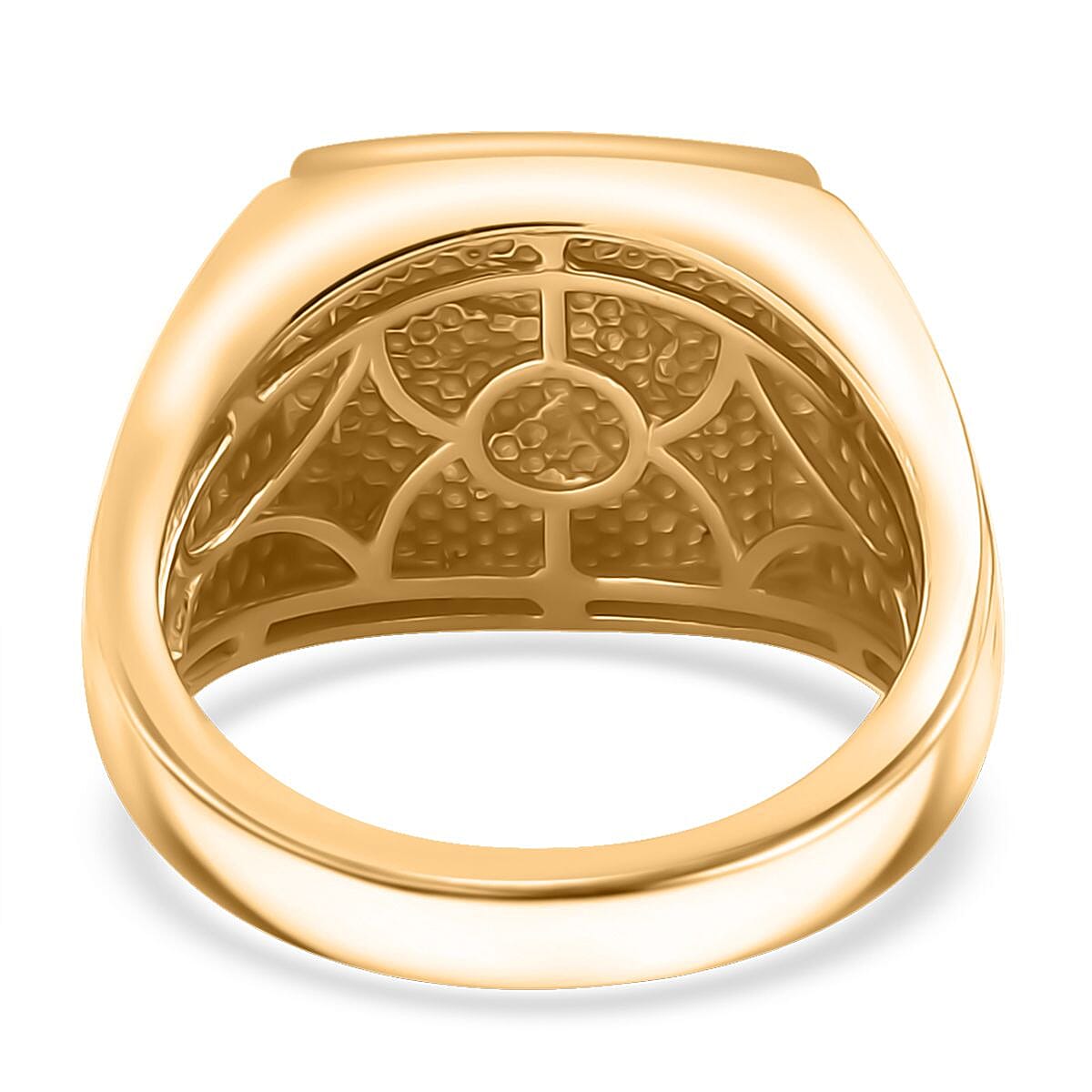 EverTrue Bronzella Collection Eagle Men's Rings in 18K YG Plated Bronze (Size 12.0)
