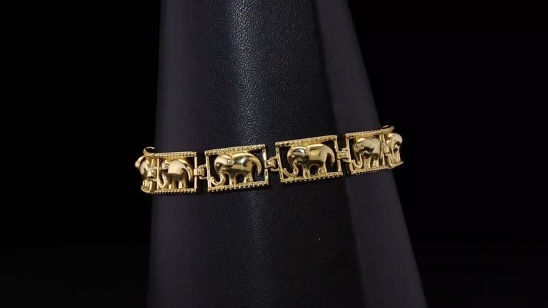 Bracelet in 18K YG Plated Bronze (6.50 In)