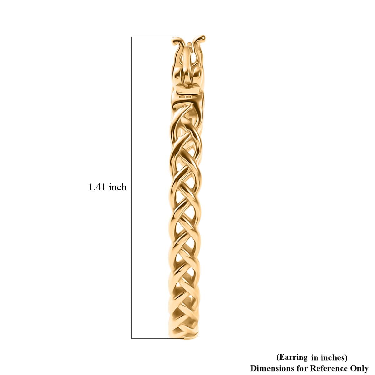 Hoop Earrings in 18K YG Plated Bronze image number 5