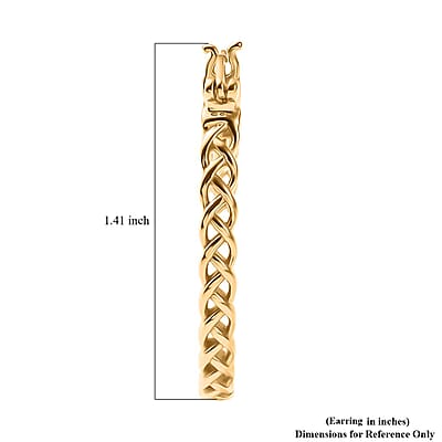 EverTrue Bronzella Collection Infinity Knot Hoop Earrings in 18K YG Plated Bronze