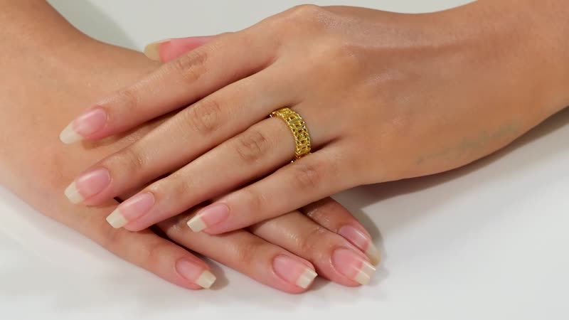 Interwoven Rings in 18K YG (Size 10.0)