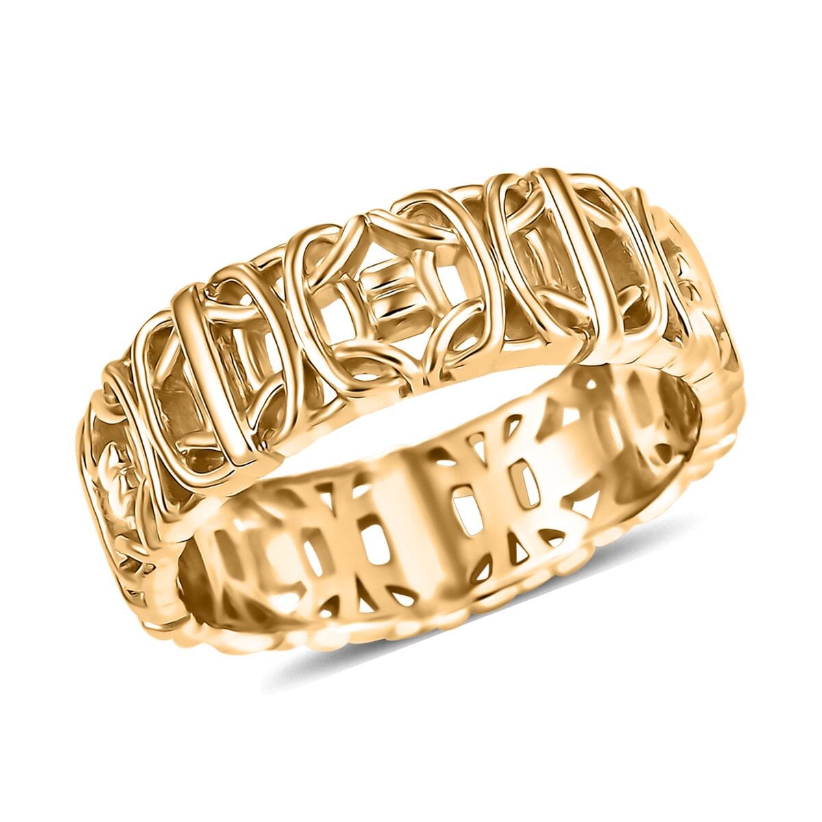 Rings in 18K YG Plated Bronze (Size 9) image number 0