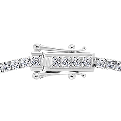 Luxuriant Lab Grown Diamond G-H SI 2.00 ctw Bracelet in Platinum Over Sterling Silver (7.00 In)