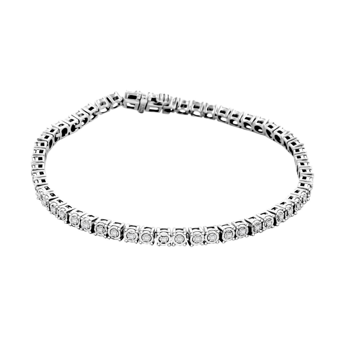 Diamond 0.50 ctw Tennis Bracelet in Sterling Silver (7.00 In) image number 0