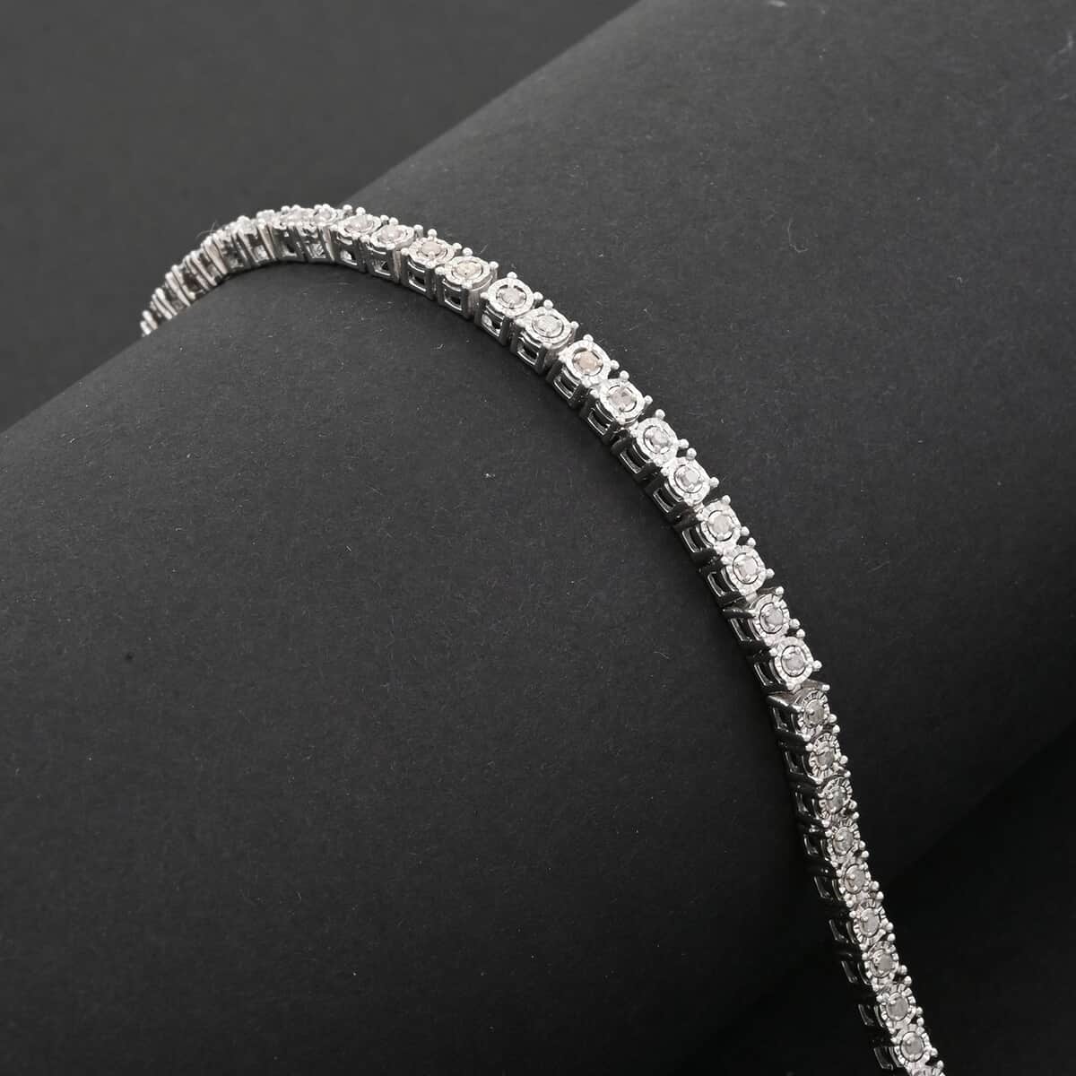 Diamond 0.50 ctw Tennis Bracelet in Sterling Silver (7.00 In) image number 1