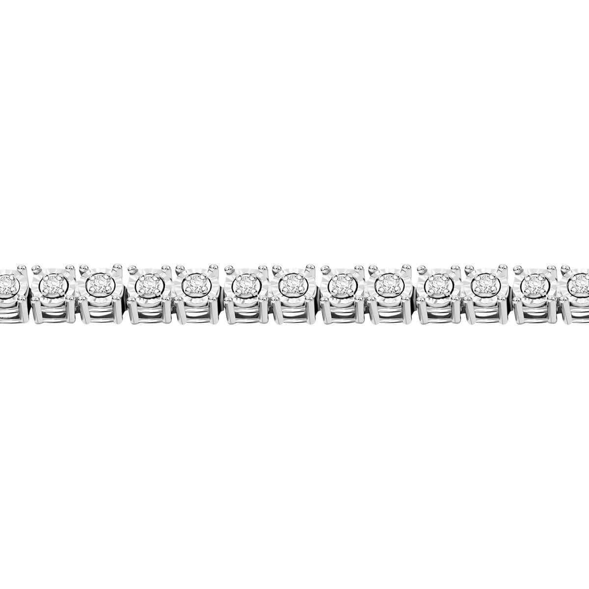 Diamond 0.50 ctw Tennis Bracelet in Sterling Silver (7.00 In) image number 2