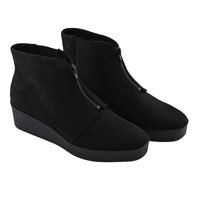 Aerosoles Women's Wedge Heel Ankle Boot - Black (Size 10)