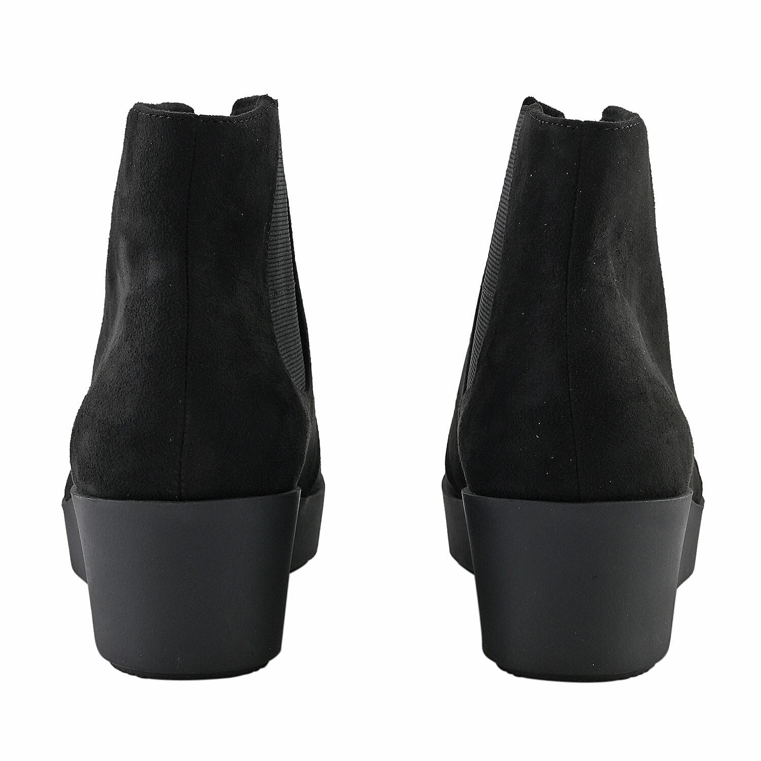 Aerosoles Women's Wedge Heel Ankle Boot - Black (Size 10)