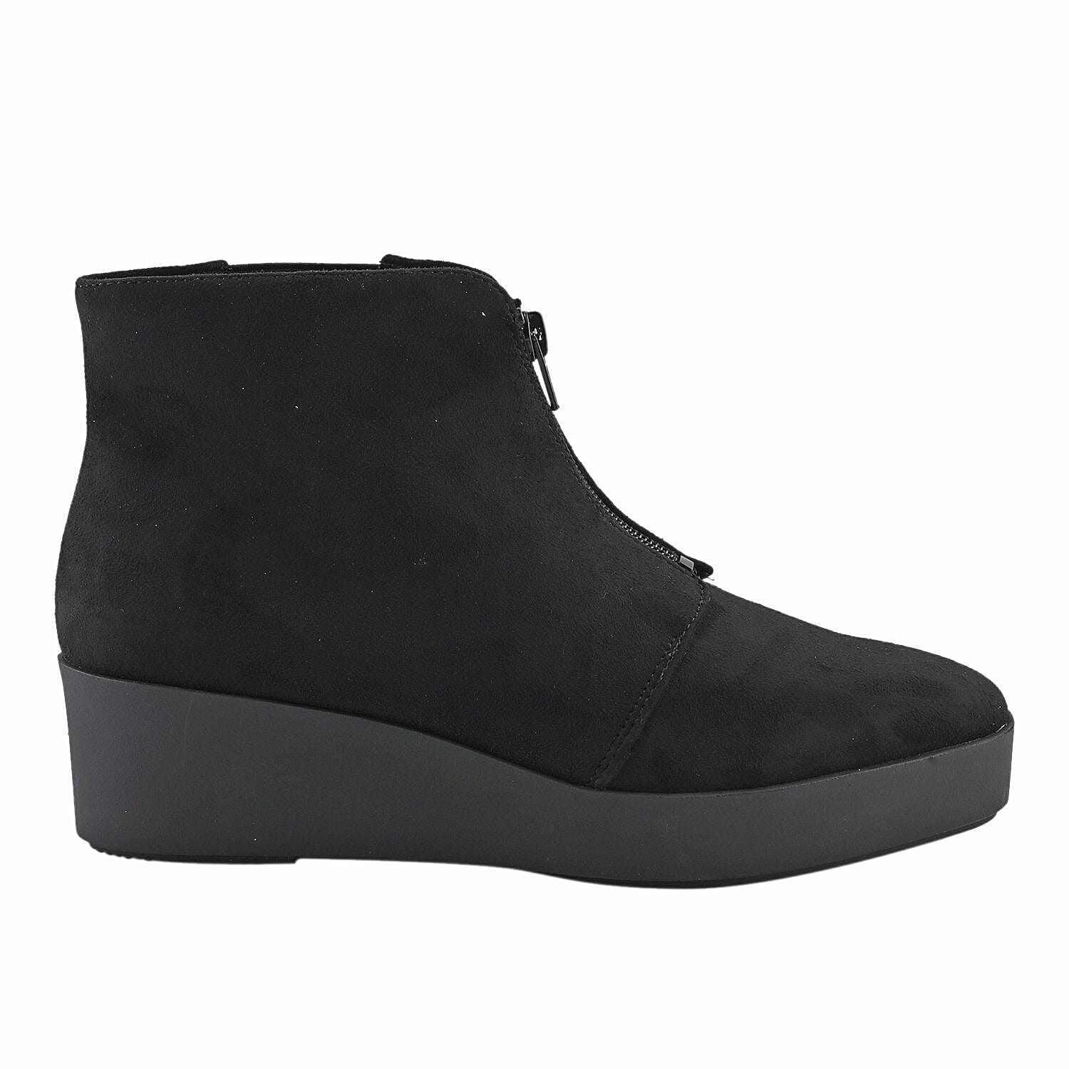 Aerosoles Women's Wedge Heel Ankle Boot - Black (Size 10)
