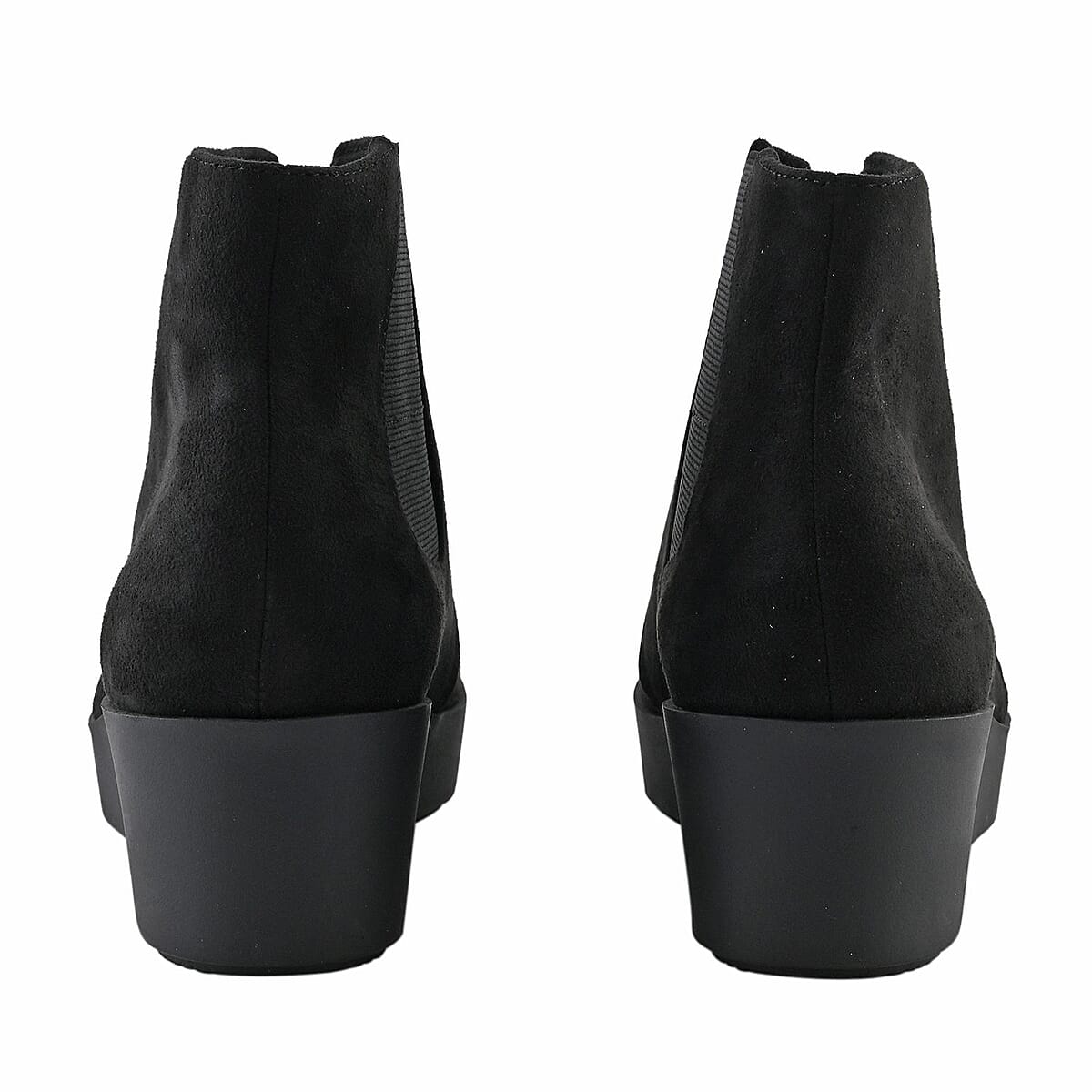 AEROSOLES Women's Wedge Heel Ankle Boot - Black (Size 5.5) image number 1