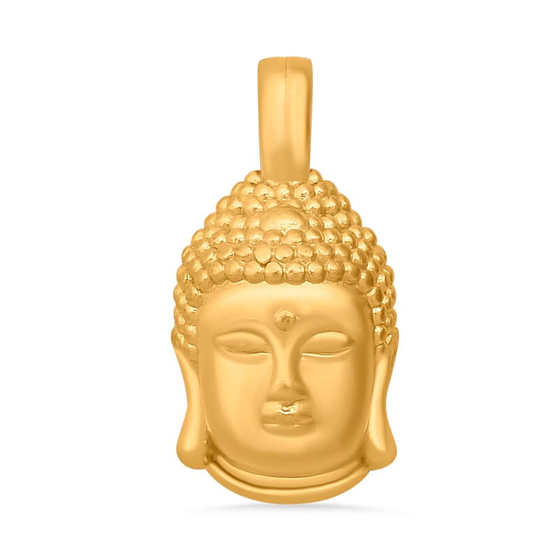 24K Yellow Gold Buddha Pendant