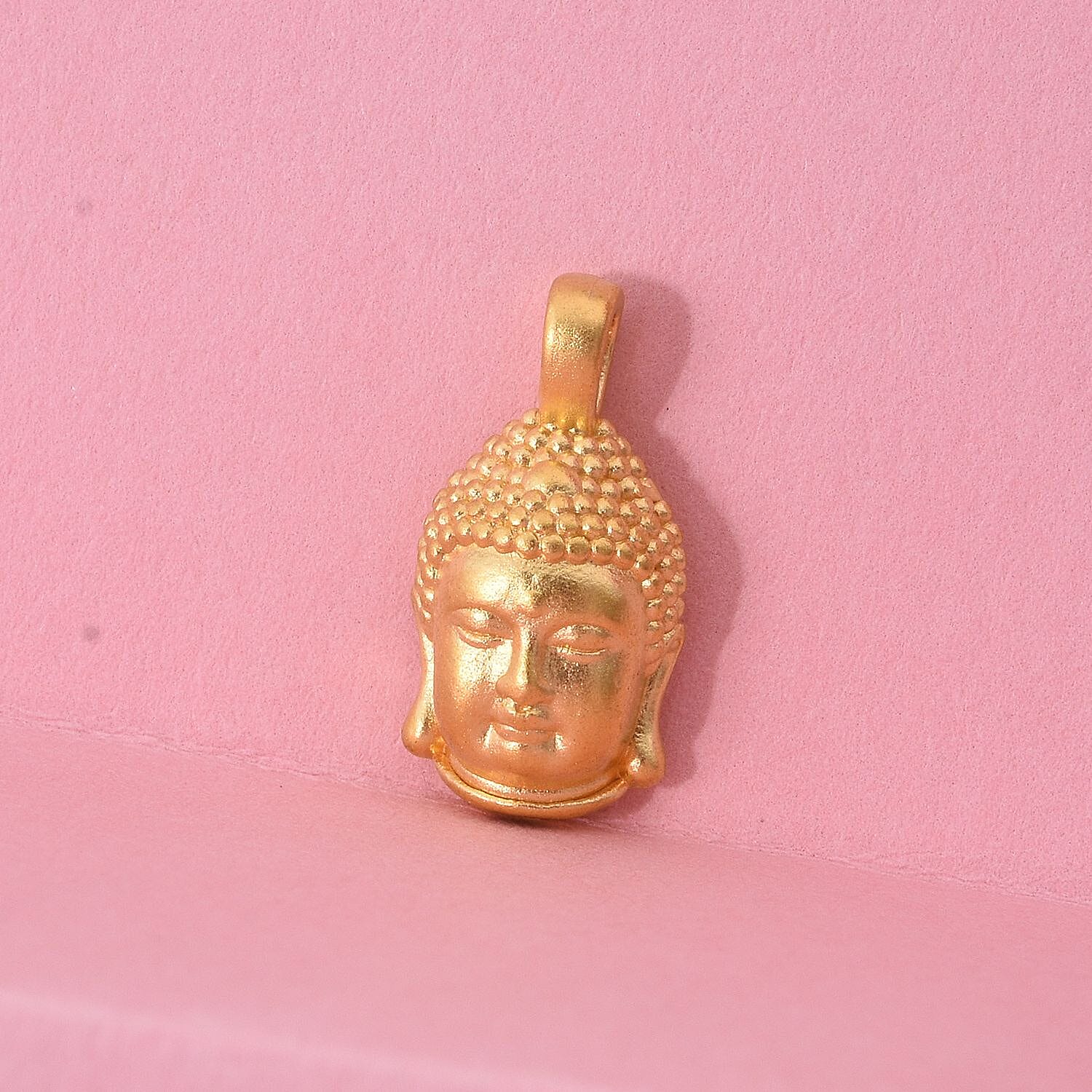 24K Yellow Gold Buddha Pendant