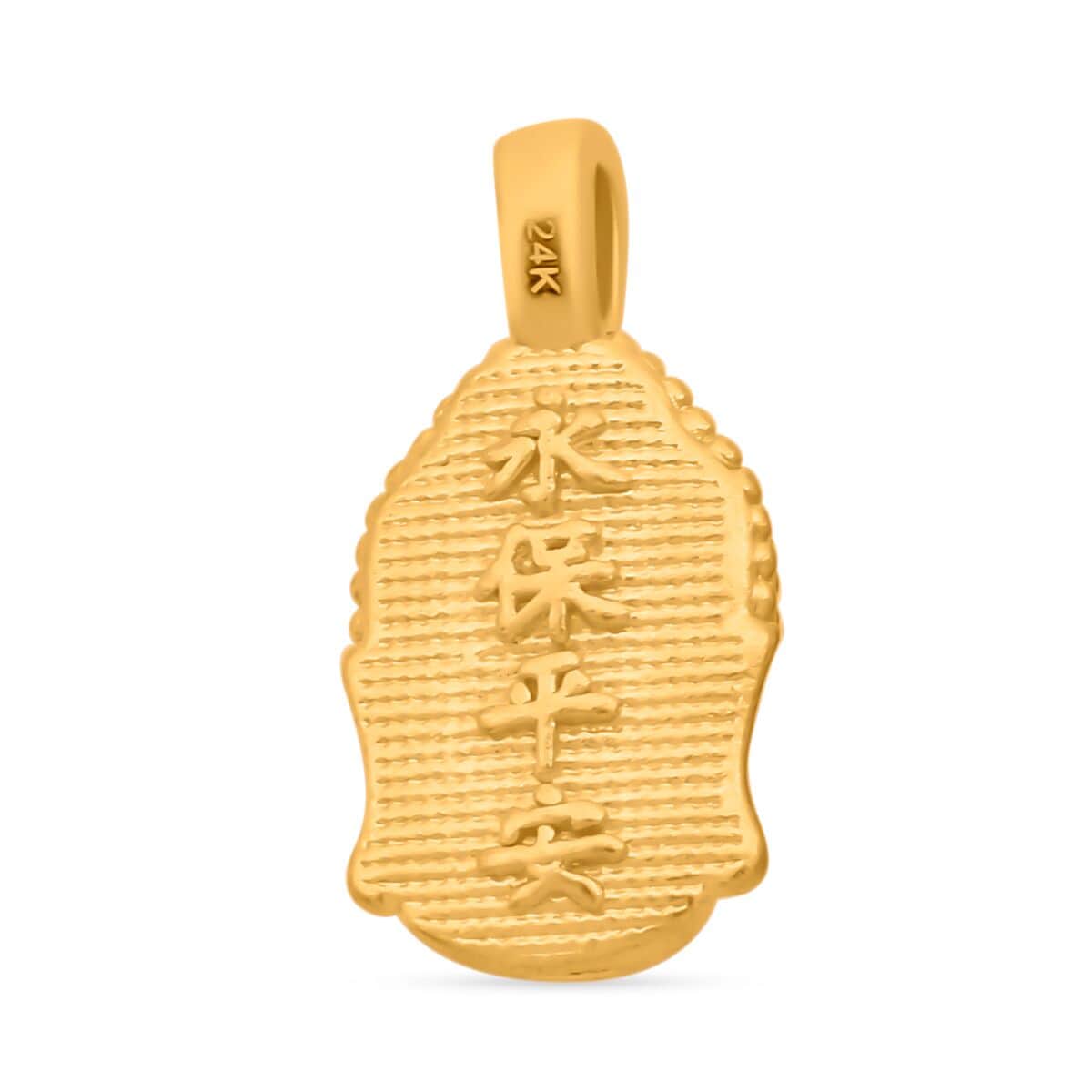 24K Yellow Gold Buddha Pendant image number 4