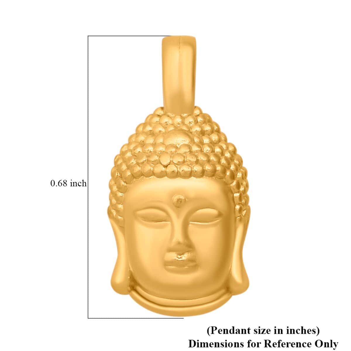 24K Yellow Gold Buddha Pendant image number 5