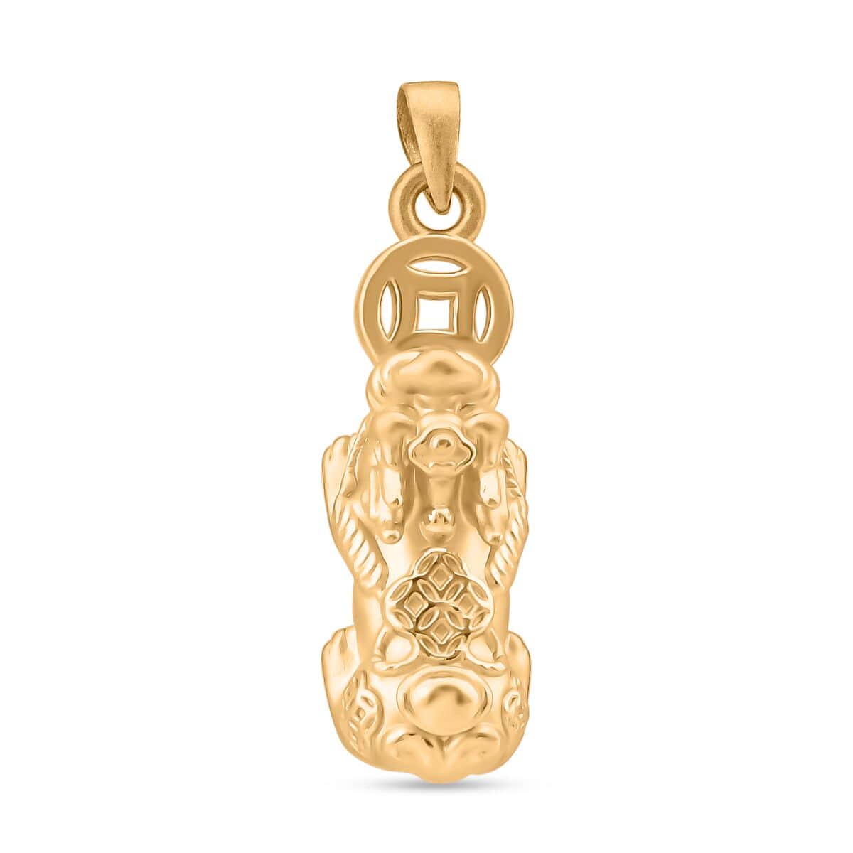 24K Yellow Gold Pixiu Pendant image number 0