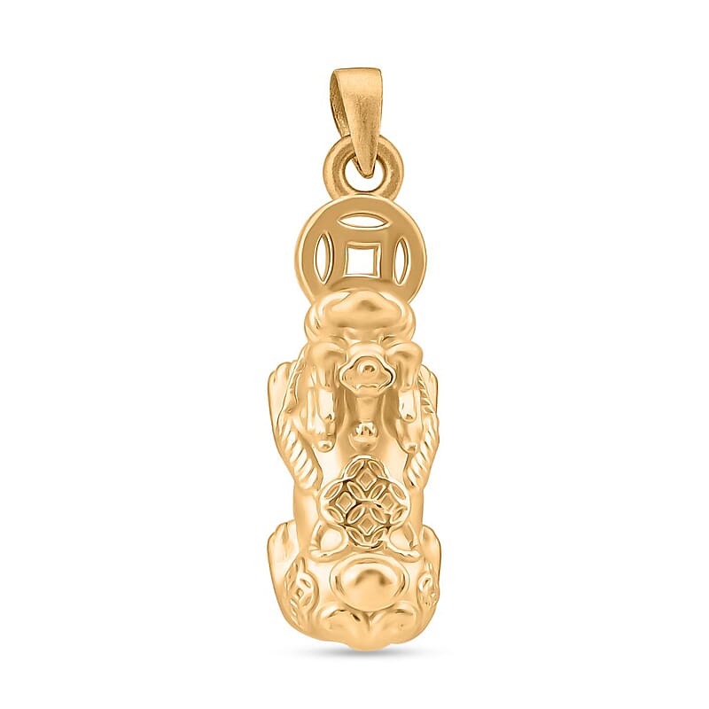 24K Yellow Gold Pixiu Pendant 1.06 Grams