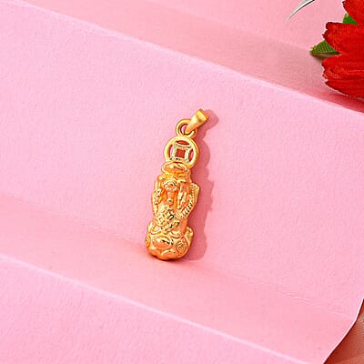 24K Yellow Gold Pixiu Pendant 1.06 Grams