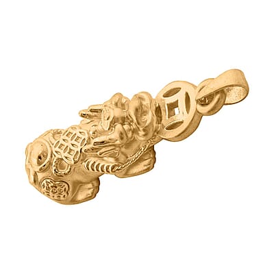 24K Yellow Gold Pixiu Pendant 1.06 Grams