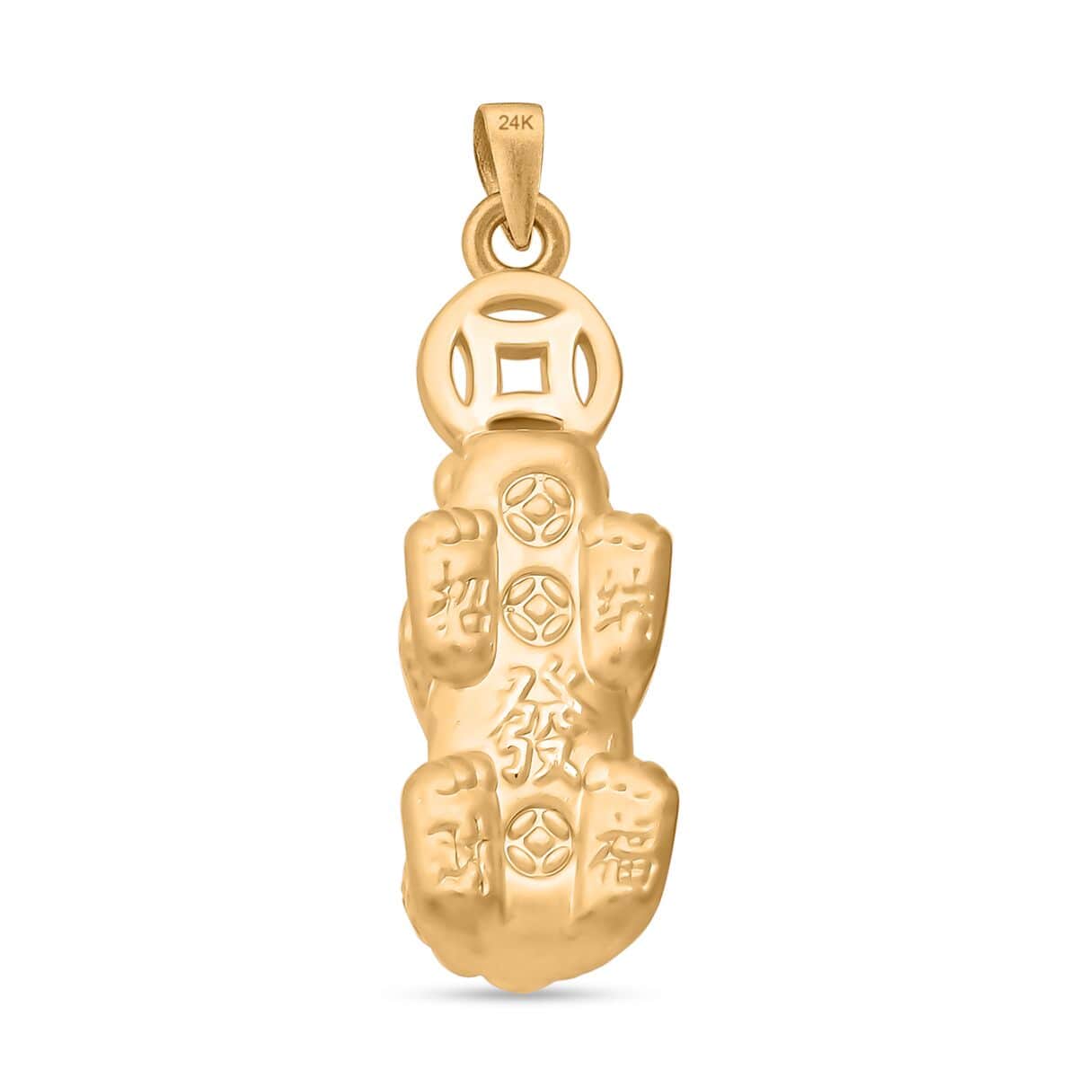 24K Yellow Gold Pixiu Pendant image number 4