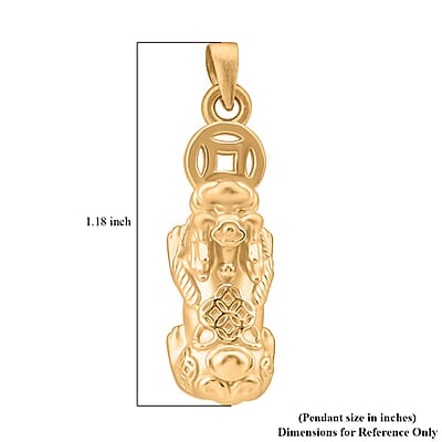24K Yellow Gold Pixiu Pendant 1.06 Grams