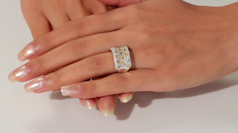 Fanta Garnet, White Zircon Honeycomb Ring in Rhodium Over Sterling Silver (Size 7.0) (Del. in 8-10 Days) 3.00 ctw