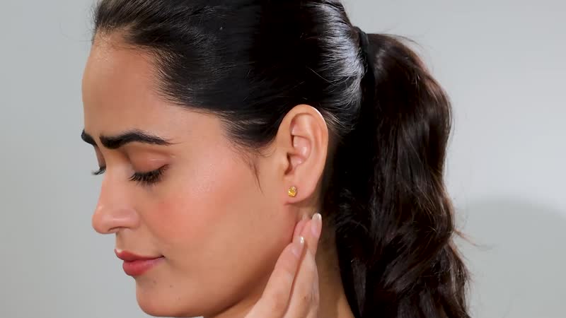 D'Joy Premium Fanta Garnet and White Zircon 1.00 ctw Universe Star Earrings in 18K Vermeil Yellow Gold Over Sterling Silver