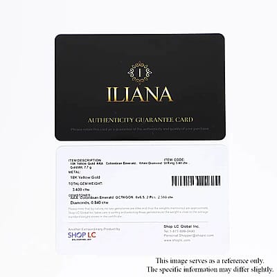 One Of A Kind Certified & Appraised Iliana AAA Boyaca Colombian Emerald and Diamond G-H SI 1.70 ctw Ring in 18K Yellow Gold (Size 9.0) 7.70 Grams