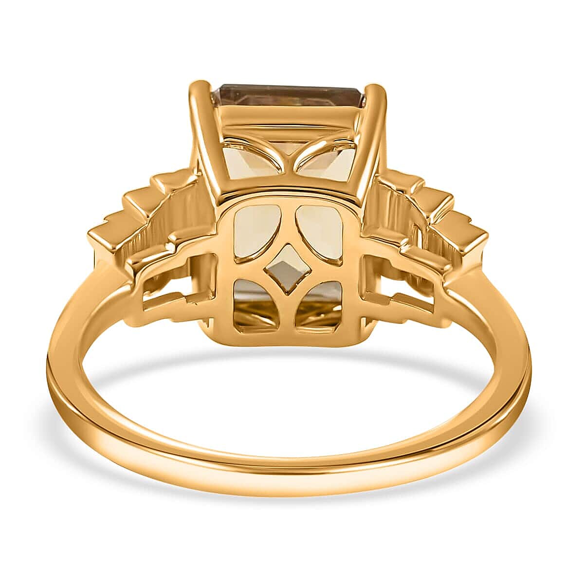 Certified & Appraised Iliana AAA Turkizite and G-H SI Diamond 4.30 ctw Ring in 18K Yellow Gold (Size 10.5) 4.10 Grams image number 4