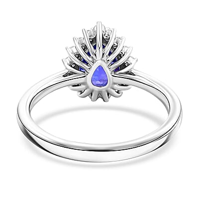 Certified & Appraised Rhapsody AAAA Tanzanite and Diamond E-F VS 2.15 ctw Ring in 950 Platinum (Size 10.0) 6.50 Grams
