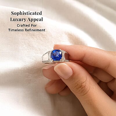 Certified & Appraised Rhapsody AAAA Tanzanite and E-F VS Diamond 3.25 ctw Ring in 950 Platinum (Size 10.0) 11.90 Grams