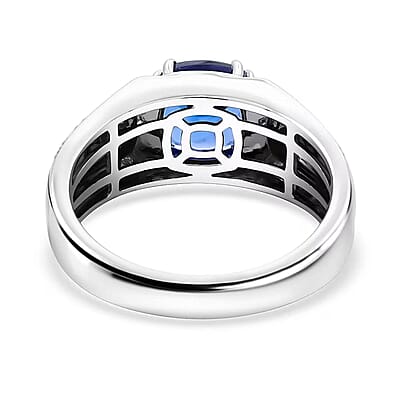 Certified & Appraised Rhapsody AAAA Tanzanite and E-F VS Diamond 3.25 ctw Ring in 950 Platinum (Size 10.0) 11.90 Grams