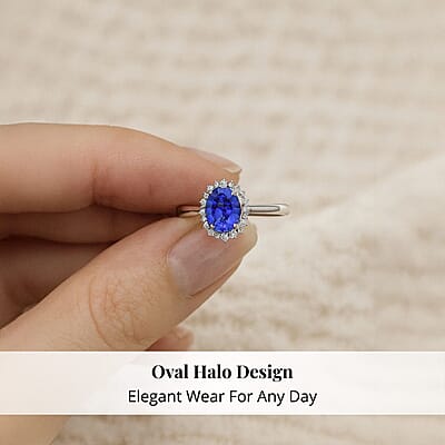 Certified & Appraised Rhapsody AAAA Tanzanite and E-F VS Diamond 2.25 ctw Ring in 950 Platinum (Size 10.0) 6.20 Grams