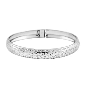 Bangle Bracelet in Sterling Silver (7.75 In) 5.40 Grams