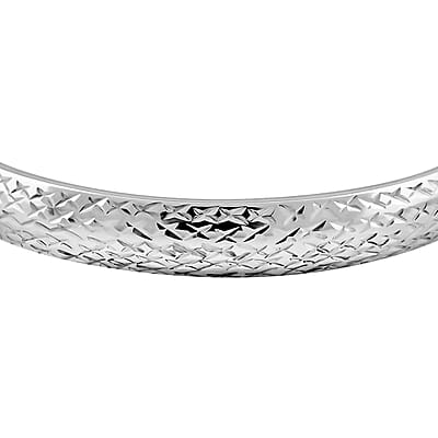 Bangle Bracelet in Sterling Silver (7.75 In) 5.40 Grams